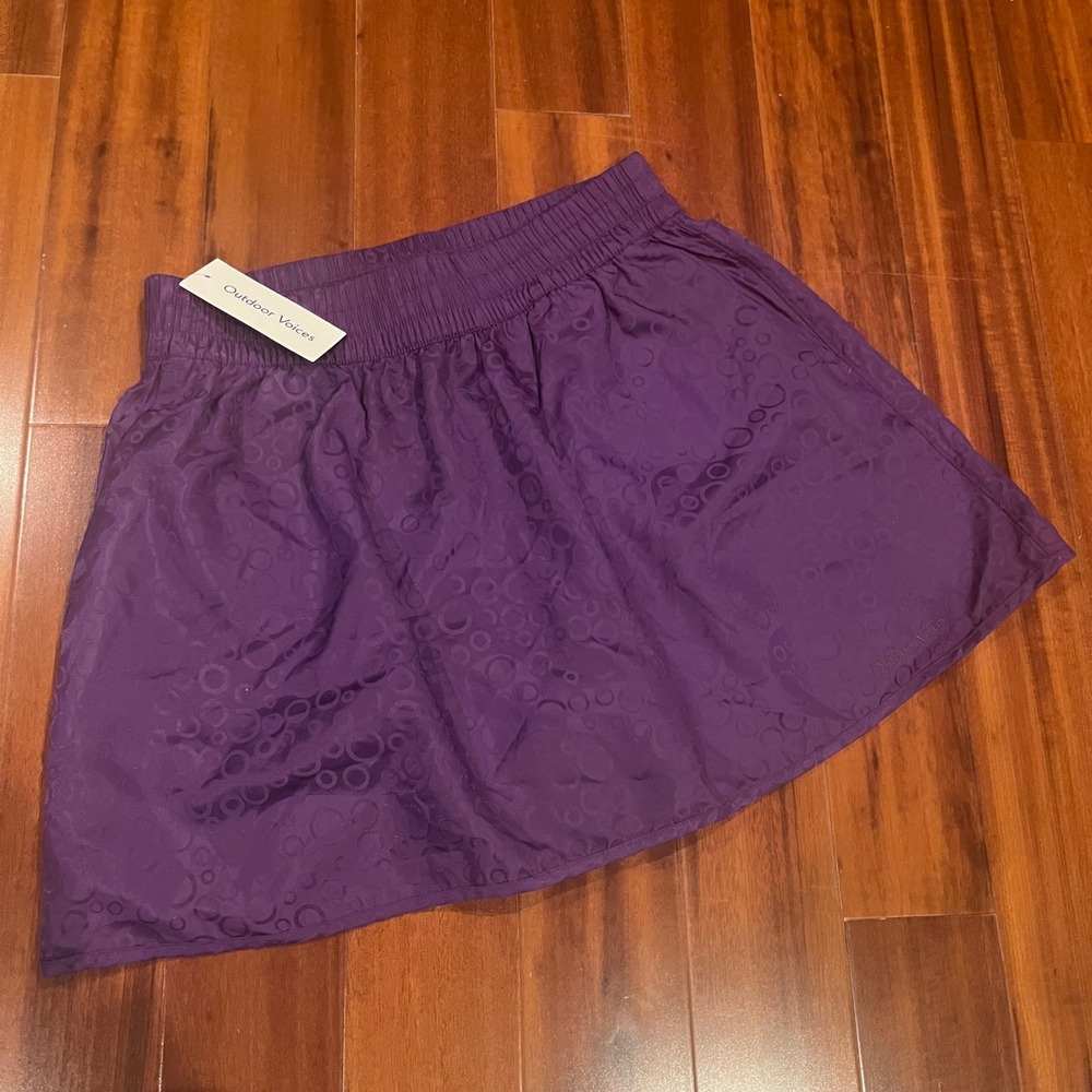 Outdoor Voices Skirt Skort Athletic Purple Acai City Sport 3" Circle Active Sz S